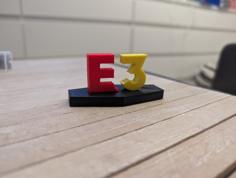 E3 Logo – Electronic Entertainment Expo 3D Printer Model