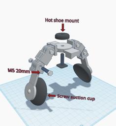 K1 Kayak Camera Mount 3D Printer Model