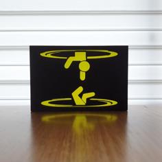 Portal Silhouette Art 3D Printer Model