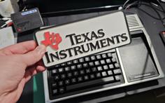 Texas Instruments Sign 3D Printer Model