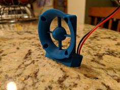 40mm Fan Guard With LED Bar 3D Printer Model