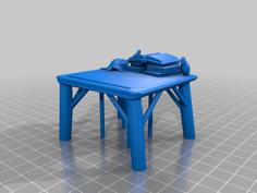 School Desk 3D Printer Model