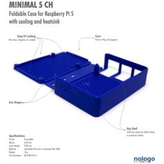 M!N!MAL 5 – Raspberry Pi 5 Case 3D Printer Model