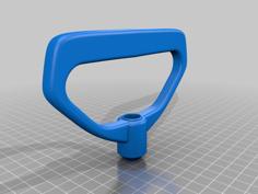 Snow Thrower Mitten Style Recoil Handle 3D Printer Model