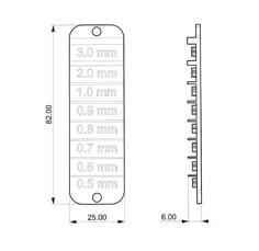 Wall Thickness Gauge 3D Printer Model