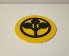 Drink Coaster – Cyberpunk 2077 Arasaka Logo 3D Printer Model