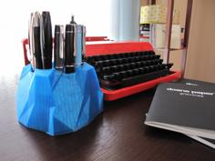 Glacial Pen Caddy 3D Printer Model