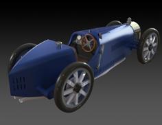 1:24 Scale Re-envisioned Bugatti T35-C SlotCar Design 3D Printer Model