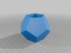 D12 Dice Cup 3D Printer Model