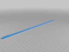 Flute Cleaning Rod 3D Printer Model