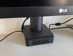 Desk USB Charger Screen Base 3D Printer Model