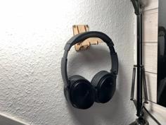 Laser Cut Wall Mounted Headphone Hanger