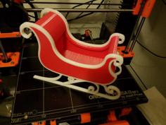 Santa’s Helper’s Sleigh 3D Printer Model