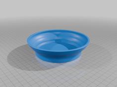 Collapsable Flexi Bowl: The Perfect Travel Companion 3D Printer Model