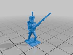 1-100 French 1807 Light Infantry Tirailleurs 3D Printer Model