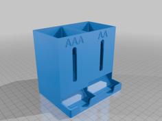 AA-AAA Battery Dispenser No 9v. 3D Printer Model