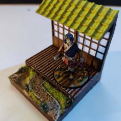 Mini Diorama For D&D Sized Miniature – Japanese/Asian Scene 3D Printer Model