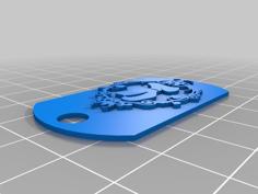 Cinderella Charm / Dog Tag Necklace 3D Printer Model