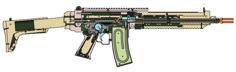 Airsoft AK5C AEG Remix 3D Printer Model