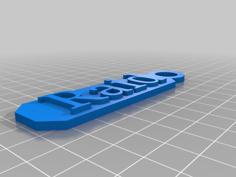 Raid Keyring 3D Printer Model