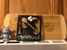 Ratatouille Sign – Multicolor 3D Printer Model