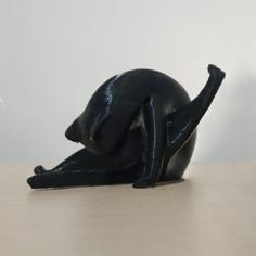 Licking Cat 3D Printer Model