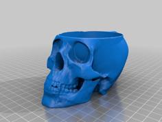 Scull Cup Holder 3D Printer Model