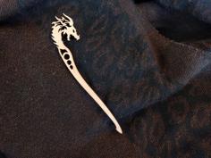 Laser Cut Dragon Hair Stick