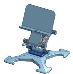 3-Hinge Phone Stand 3D Printer Model