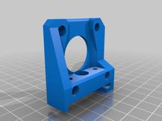 Prusa I3 Steel Extended Y-Axis Motor Mount 3D Printer Model