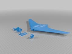 Ho-229 (on Land Configuration W/ Supports) 3D Printer Model