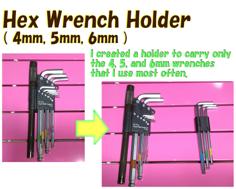 Hex Wrench Holder ( For 4, 5, 6mm ) 3D Printer Model