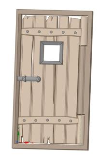 Wood Door Scale 1:87 3D Printer Model