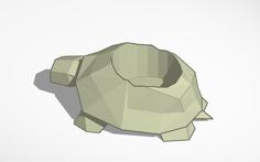 Low Poly Turtle Pot 3D Printer Model