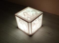 Lithophane Cube 3D Printer Model