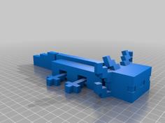 Articulate Axolotl On A Stand 3D Printer Model