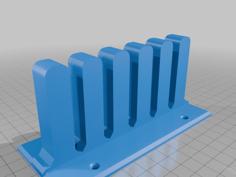 Wall Mount Belt Or Tie Organizer 3D Printer Model