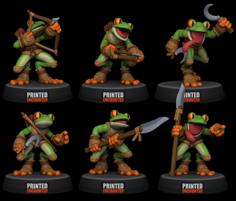 Frogfolk Sample Set (clothed) 3D Printer Model