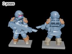 15mm – 3xCaligari Sector Guardsmen – Inquisitor Martyr 3D Printer Model