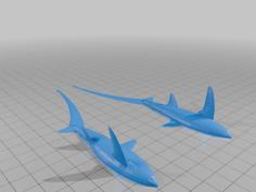 Flexi Thresher Shark 3D Printer Model