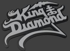 King Diamond Logo 3D Printer Model