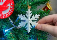 Snowflake Christmas Ornaments (3 Types) 3D Printer Model