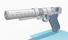 Jyn Erso Blaster Pistol 3D Printer Model