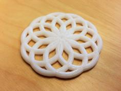 Geometric Flower 3D Printer Model