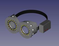 LED Goggles 3D Printer Model