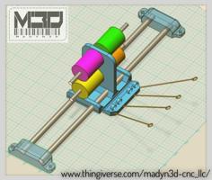 Thread Carriage For Rod Wrapping 3D Printer Model