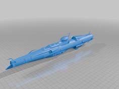 Gaiderol Class Astro Battleship 3D Printer Model