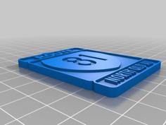 Route 81 Sign Keychain In Queensland 3D Printer Model