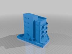 Bauhaus-Style Building 3D Printer Model