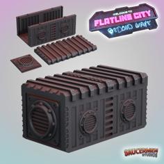 Shipping Container Building (Flatline City: Second Wave) 3D Printer Model